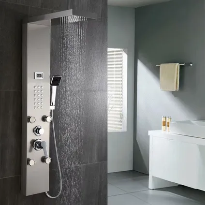 Auralum Max - Douchekolom - Ontspannende Hydromassage Met Handig Lcd-scherm