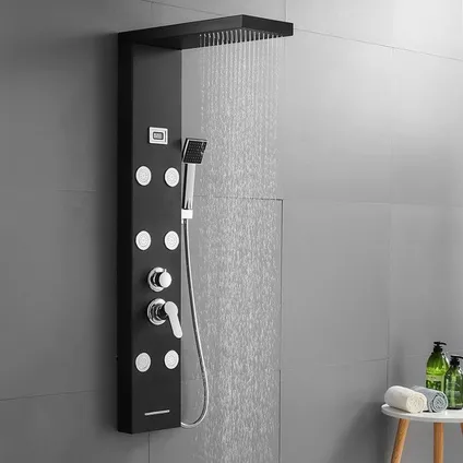 Auralum Max - Douchekolom - Hydromassagedouche Met 6 Jets En Lcd-scherm 4