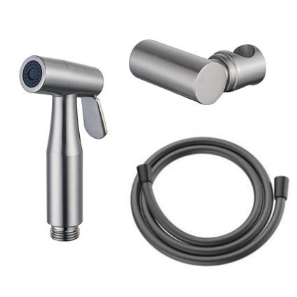Fugaflow Eccelente Acces Bidetset - Rvs - Handdouche - Slang 150cm - Houder - Geborsteld Rvs Pvd