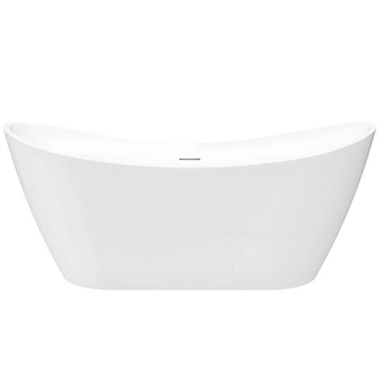 Rea Vrijstaand Bad Ferrano 160, Geborsteld Koperen Afdekdop Wit 160x80x72cm