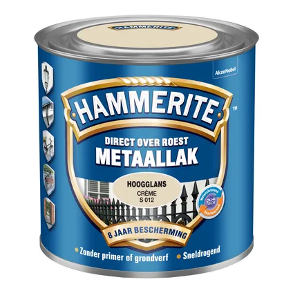 Hammerite metaallak crème S012 hoogglans 250ml 2