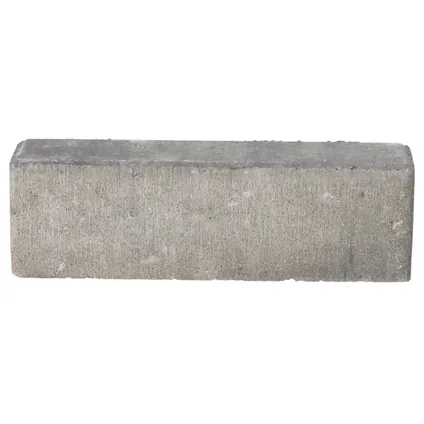 Decor betonsteen waalformaat facet grijs zwart 20x5x7cm 3