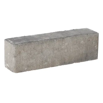 Decor betonsteen waalformaat facet grijs zwart 20x5x7cm 8