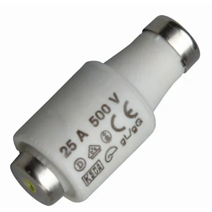 Kopp zekering DII 25A 5st.