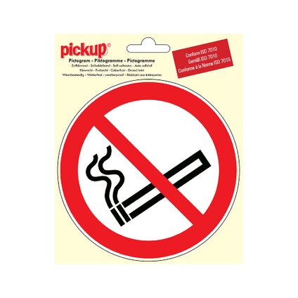 Pictogramme Pickup Interdiction de fumer 15x15cm