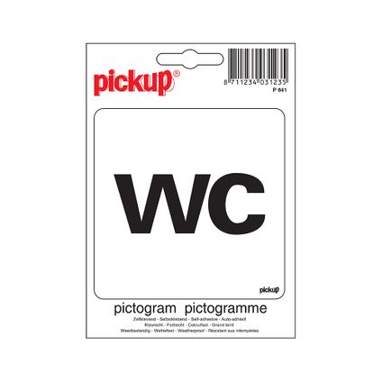 Pickup sticker WC 10x10cm