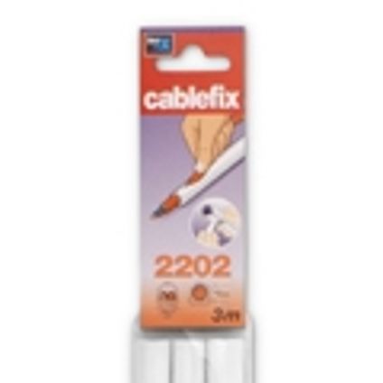 Cablefix kabelgoot zelfklevend 10mm 1m wit 3st.