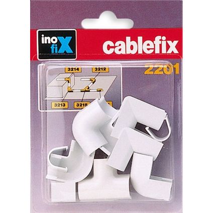 Cablefix verbindingsset kabelgoot 7mm wit 10st.