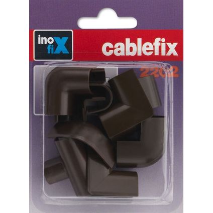 Cablefix verbindingsset kabelgoot 10mm bruin 10st.