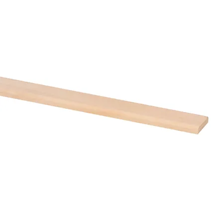 Couvre-joint - bois dur blanc (622) - non traité - 5x22mm - longueur 240cm