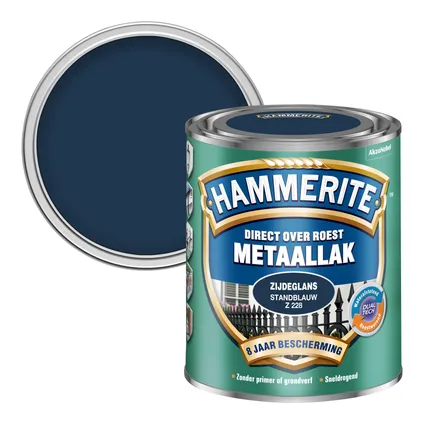 Hammerite metaallak standblauw Z228 zijdeglans 750ml