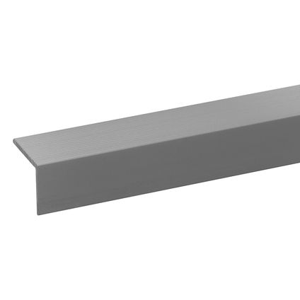 Traplijst aluminium geanodiseerd 17,5x20mm naturel 200cm