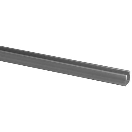 Slepen Normaal Hectare U-profiel aluminium plaat < 6 mm 10 x 10mm 200cm binnenmaat 5,79 mm