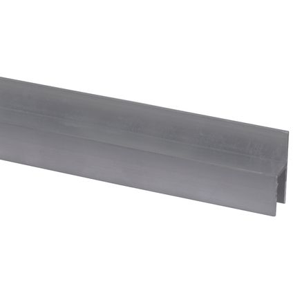 Stoeltjesprofiel aluminium (plaat < 8 mm) 11x26mm 100cm