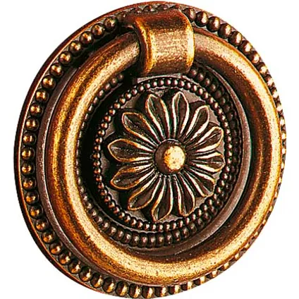 Linea Bertomani rozet met ring brons messing 40mm