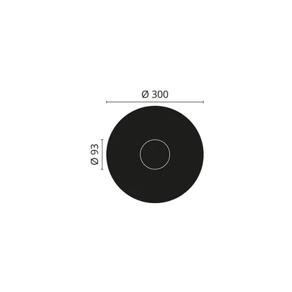 Decoflair rozet M72 300mm 1 stuk 4