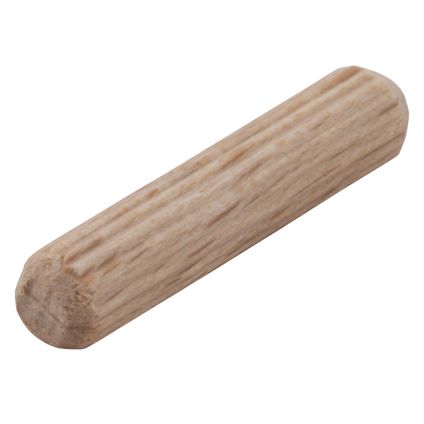 Wolfcraft houten deuvel gegroefd 30x6mm – 50 stuks