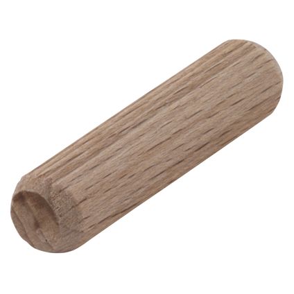 Wolfcraft houten deuvel gegroefd 40x10mm – 30 stuks