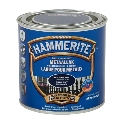 Hammerite metaallak hoogglans donkerblauw 250ml