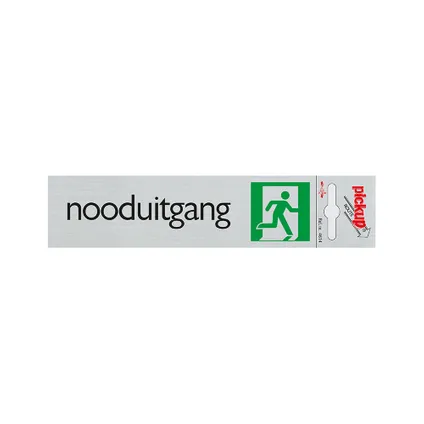 Plaque de signalisation Pickup 'Nooduitgang' n° 4614