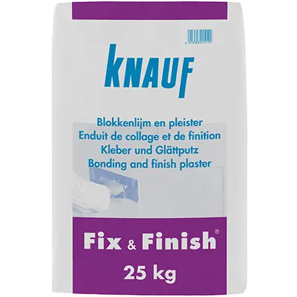 Knauf gipsmortel Fix & Finish 25kg