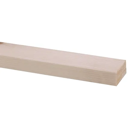 Geschaafd hout - witte Noorse den - 210x3,6x1,8cm - 10 stuks