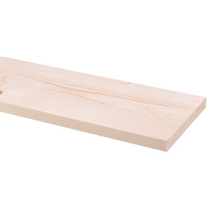 JéWé geschaafd hout - witte Noorse den - 210x4,4x1,8cm - 8 stuks