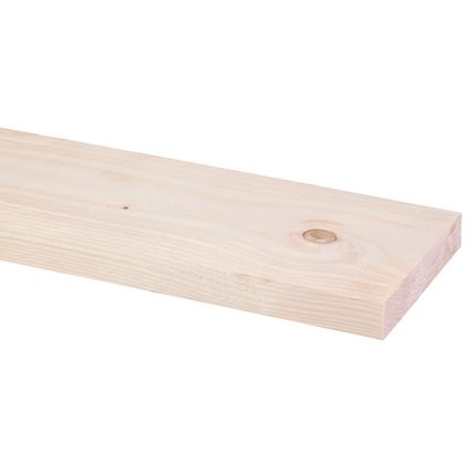 Ruw hout - onbehandeld - 1,9x10cm - lengte 210cm