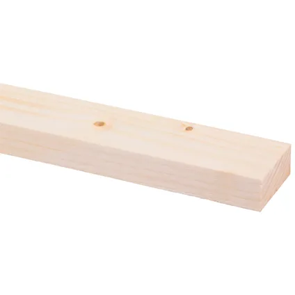 Ruw hout - onbehandeld - 2,4x4,6cm - lengte 240cm - 10 stuks