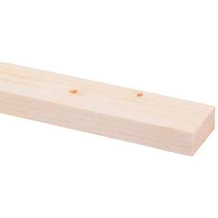 Ruw hout - onbehandeld - 2,4x4,6cm - lengte 270cm