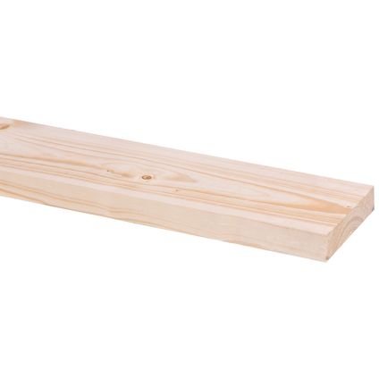 JéWé ruw hout - onbehandeld - 10x2,5cm - lengte 240cm - 5 stuks