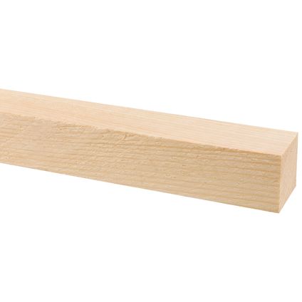 Ruw hout - onbehandeld - 3,6x3,6cm - lengte 210cm