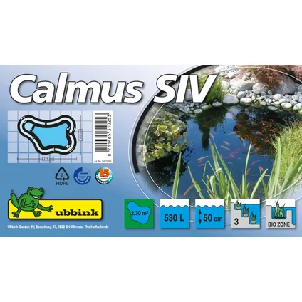 Ubbink voorgevormde vijver Calmus SIV 530L 215x145x50cm 5
