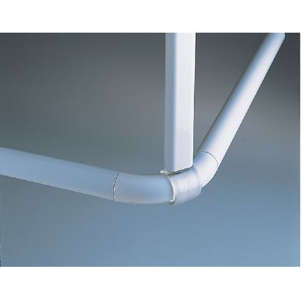 Support plafond barre de douche Spirella blanc 60cm