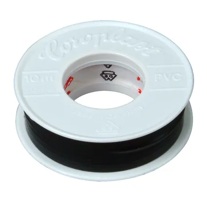 Isolatietape 19mmx20m zwart