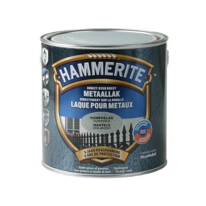 Hammerite hamerslaglak zilver grijs 2,5L