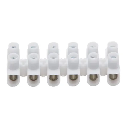 Kopp kroonklem 6-10mm 6-polig wit 2st.