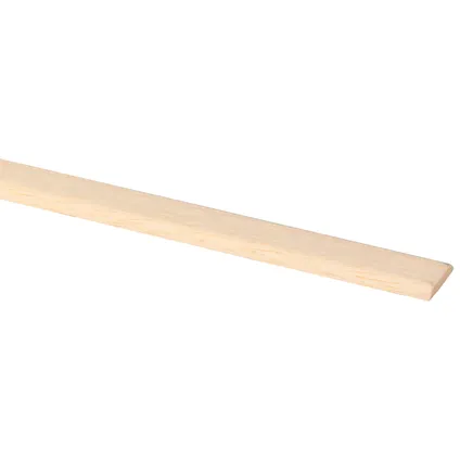 Moulure d'axe bois dur blanc (518) 4 x 19 mm 240 cm