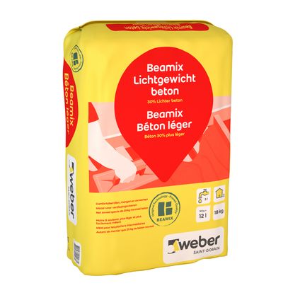 Weber Beamix lichtgewicht beton 18kg