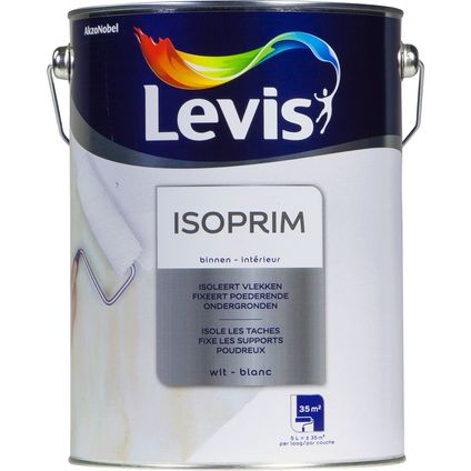 Couche de fond Levis Isoprim blanc mat 5L