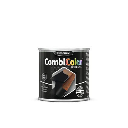 Combicolor metaalverf zwart hoogglans 250ml