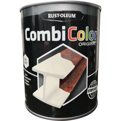 Rust-Oleum CombiColor Original grondlaag en metaallak wit hoogglans 750ml