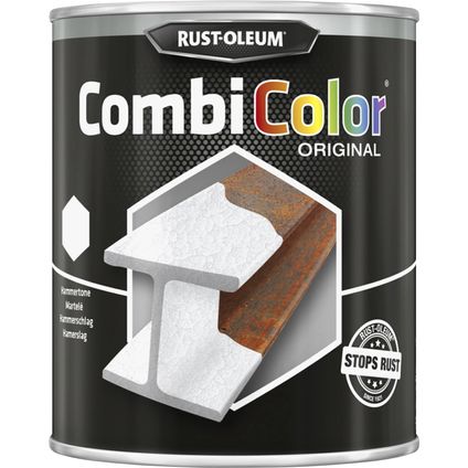 Rust-Oleum metaalverf CombiColor Original hamerslag wit 750ml