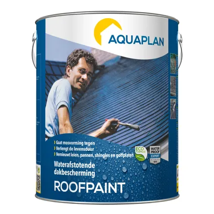 Aquaplan waterdichte dakbescherming Roofpaint antraciet 5L