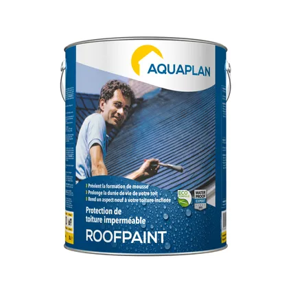 Protection de toiture imperméable Aquaplan Roofpaint anthracite 5L 2