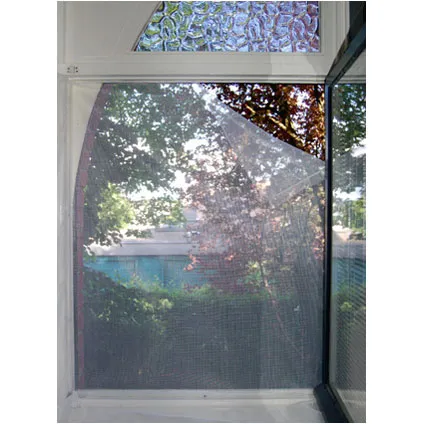 Moustiquaire pour fenêtre avec bande adhésive blanc 1 x 1 m