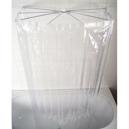Cabine de douche pliable Ridder Ombrella Brillant 100x170cm transparent