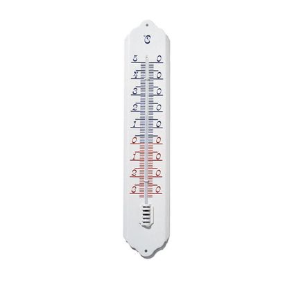 Nature thermometer muur ‘Kelvin 12’ wit