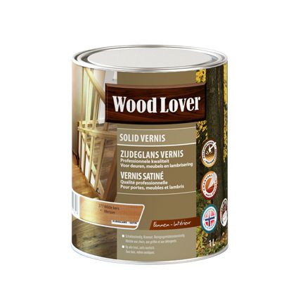 Wood Lover vernis hout 'Solid' wilde kers 1L