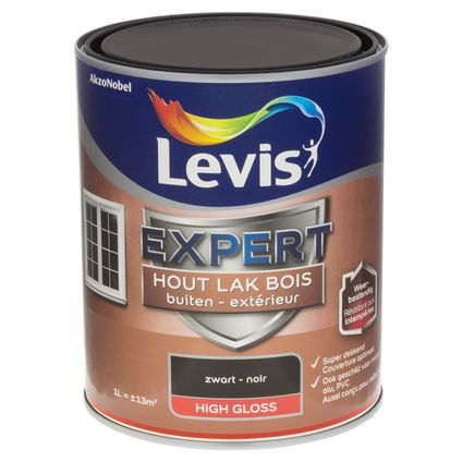 Levis Expert houtlak buiten zijdeglanzend zwart 1L